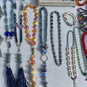 Elegant Multicolor Beaded Necklace Set